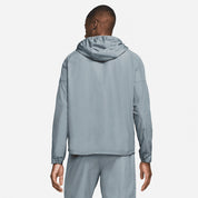 Nike Mens Miler Waterproof Hooded Running Jacket Smoke Grey Medium