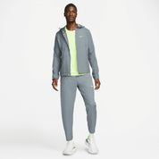 Nike Mens Miler Waterproof Hooded Running Jacket Smoke Grey Medium