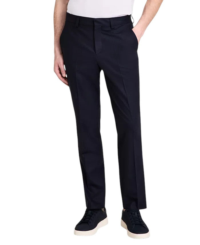 Hugo Boss Mens Modern fit  Wool 2 Piece Suit 40 R Pants 34 / 32 Navy Blue Solid