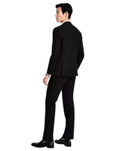 Hugo Boss Mens Modern fit Wool 2 Piece Suit 42 R Pants 36 / 32 Black Solid