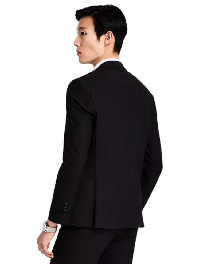 Hugo Boss Mens Modern fit Wool 2 Piece Suit 42 R Pants 36 / 32 Black Solid