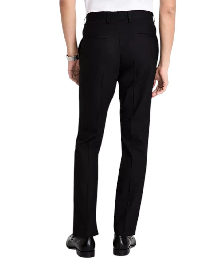 Hugo Boss Mens Modern fit Wool 2 Piece Suit 42 R Pants 36 / 32 Black Solid