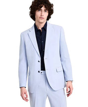 Nautica Mens Modern fit 2 Piece Suit 44 S / 38 Waist Light Blue Solid Stretch