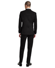Nautica Mens Modern fit 2 Piece Tuxedo Suit 38 S Pants 32 / 30 Black Solid