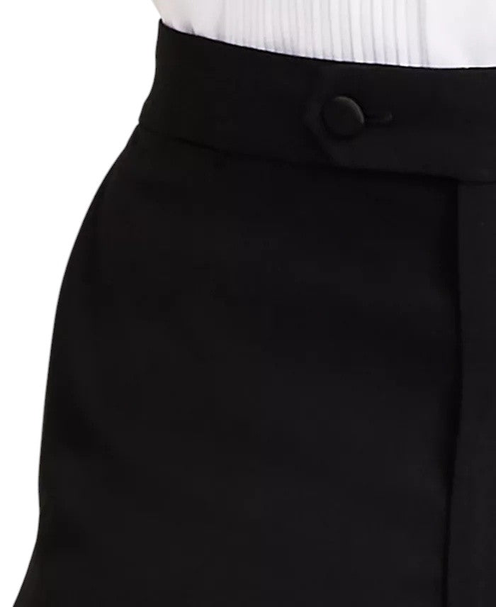 Nautica Mens Modern fit 2 Piece Tuxedo Suit 38 S Pants 32 / 30 Black Solid