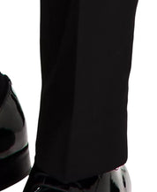 Nautica Mens Modern fit 2 Piece Tuxedo Suit 48 L / 43 Waist Black Solid
