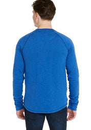 Buffalo David Bitton Men's Kawind Henley Tshirt  True Blue  Xxl