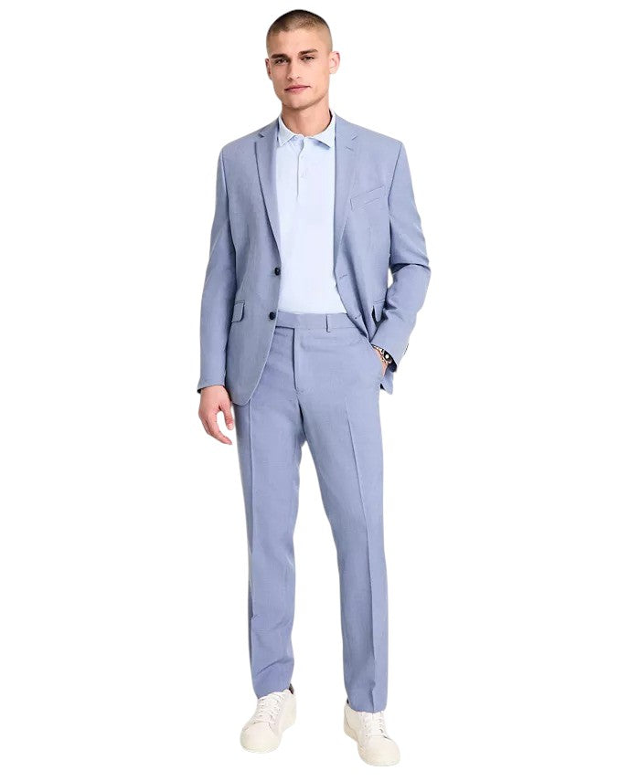 Kenneth Cole Mens Slim Fit Dress Pants 45 X  32  Light Blue COKK2FFZ0000