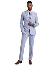 Dkny Mens Modern fit 2 Piece Suit 38 R / 31 Waist Light Blue Solid Stretch
