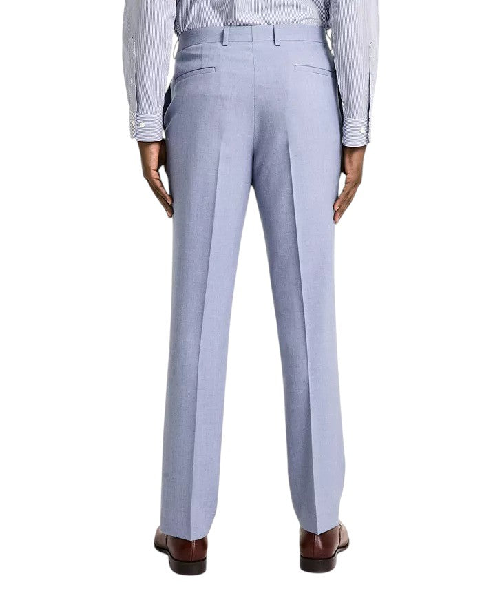 Dkny Mens Modern fit 2 Piece Suit 36 R / 29 Waist Light Blue Solid Stretch