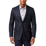 Michael Kors Men's Tweed Two-Button Sport coat Navy 44R