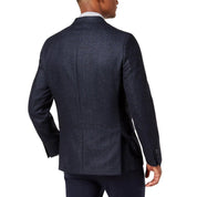 Michael Kors Men's Tweed Two-Button Sport coat Navy 44R