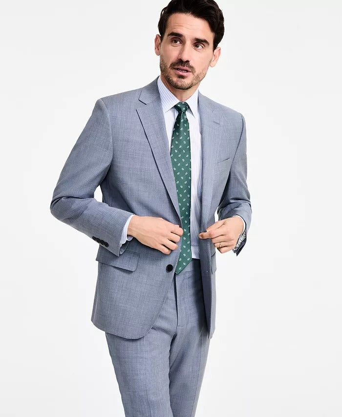 Brooks Brothers Mens Classic fit Suit Jacket Blazer 40 R Blue Solid