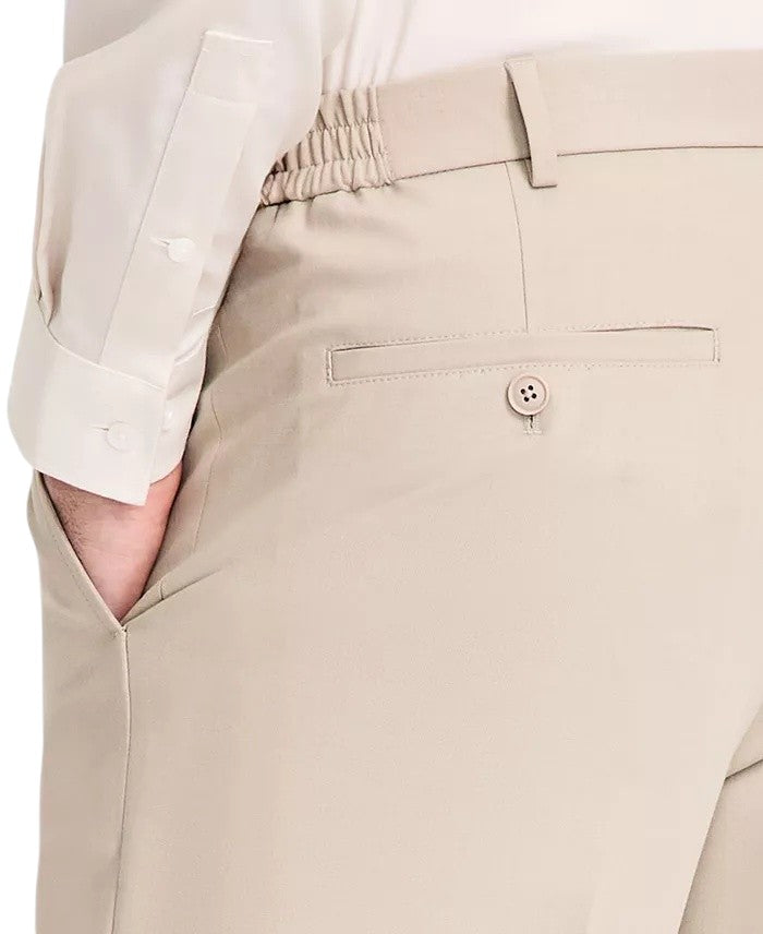 Tommy Hilfiger Mens Relaxed fit Dress Pants 30 / 30 Beige Solid