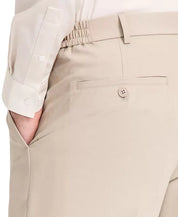 Tommy Hilfiger Mens Relaxed fit Pleated Dress Pants 36 / 32 Beige Solid