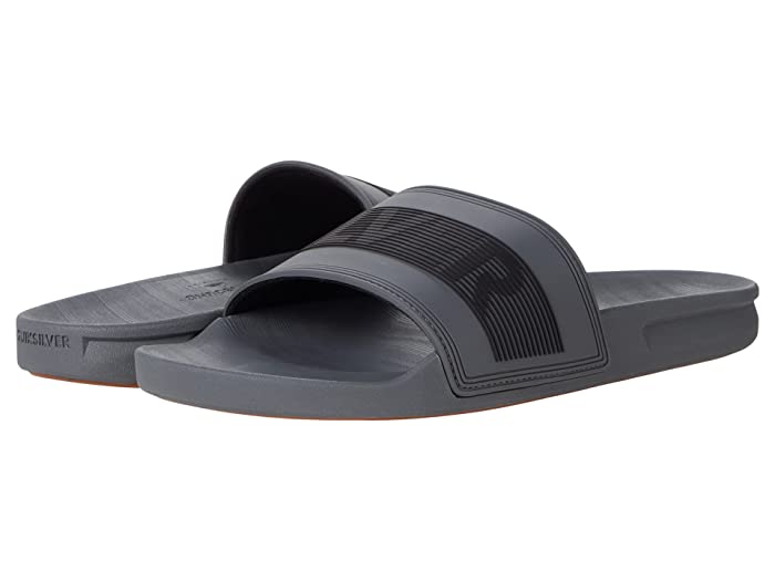Quiksilver Mens Rivi Wordmark Slide Shoes Gray 11D