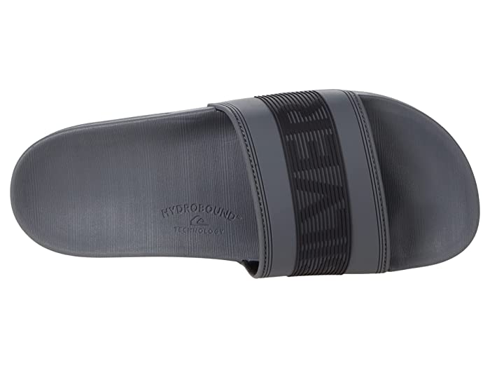 Quiksilver Mens Rivi Wordmark Slide Shoes Gray 11D