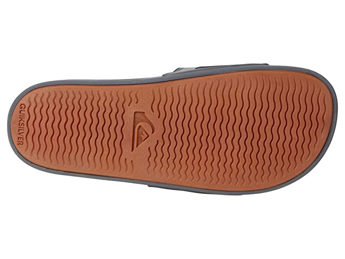 Quiksilver Mens Rivi Wordmark Slide Shoes Gray 11D