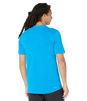Adidas Men's D2M Fr Training Tee Blue Large  Athletic Performance Top