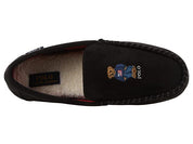 Polo Ralph Lauren Declan Polo Bear Moccasin Slippers Black Size 9