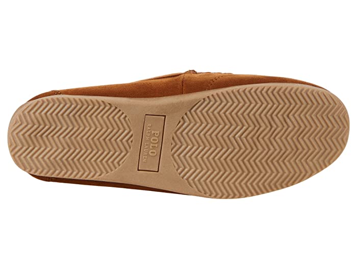 Polo Ralph Lauren Mens Declan Boston Tan Moccasin Slippers Size 9