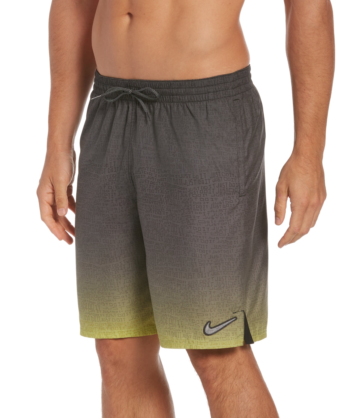 Nike Mens 9" Gradient Fade Swimsuit Green Medium