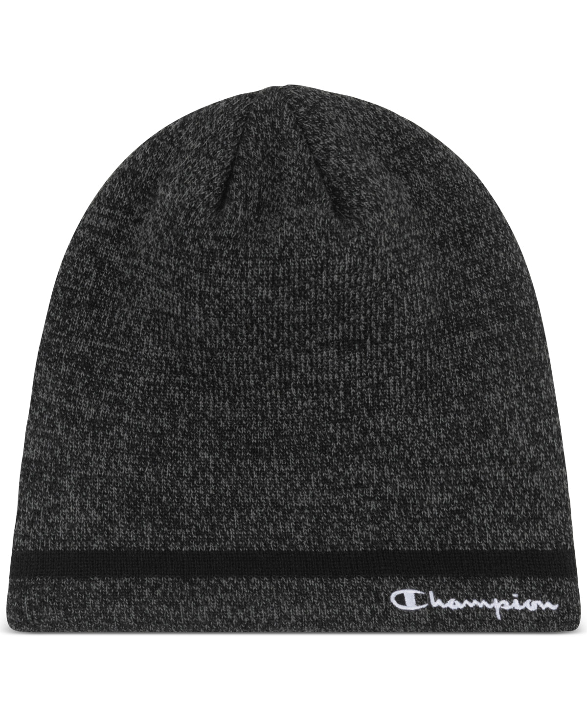 Foxhill Mens Fleecelined Knit Beanie Hat Champion Black One Size
