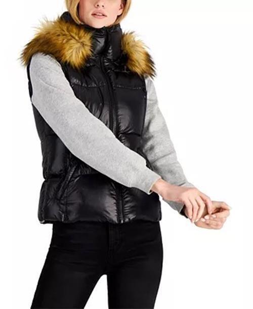 S13 Womens Down Vest Snowcat Medium Black NO HOOD