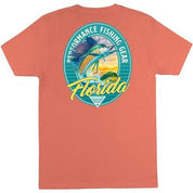 Columbia Men Regular fit Short Sleeve T-Shirt Shirt Large Orange Solid