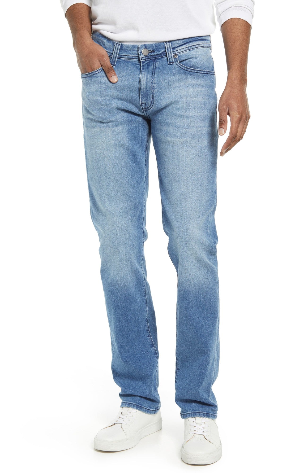 Fidelity Denim Jimmy Slim Straight Leg Jeans Texan Blue 32