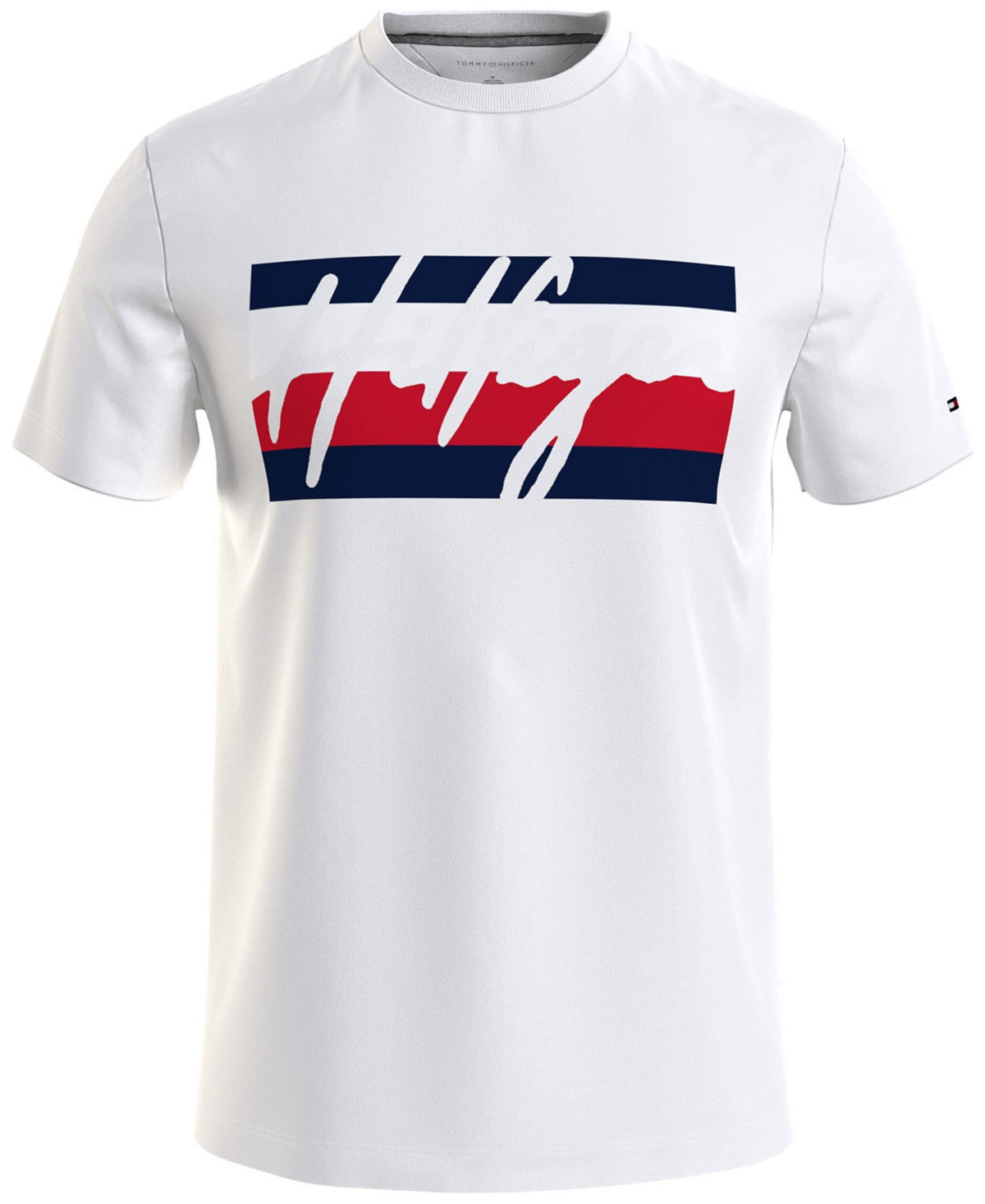 Tommy Hilfiger Mens Trevor Short Sleeve Crewneck T Shirt Bright White Medium