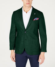 Nautica Mens Modern fit Sport Coat Blazer 40 S Hunter Green Solid Stretch