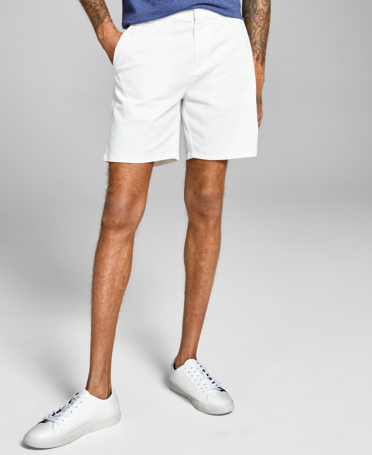 And Now This Men's Stretch Chino Shorts White 36