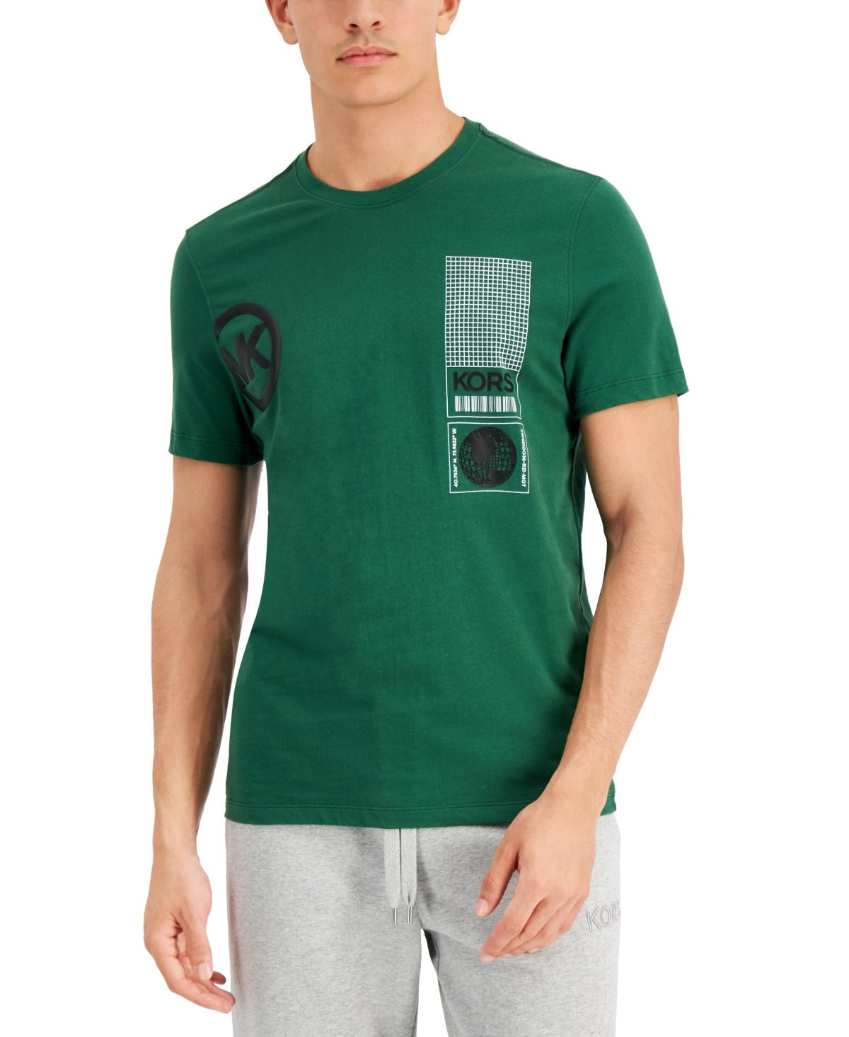 Michael Kors Men's Radar Logo T Shirt XL Green