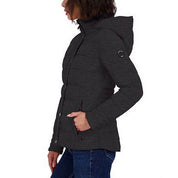 Nautica Women's Hooded Packable Puffer Coat XS Charcoal Grey