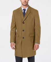 Nautica Men's Classic Regular Fit Batten Overcoat Coat 40S Dark Camel
