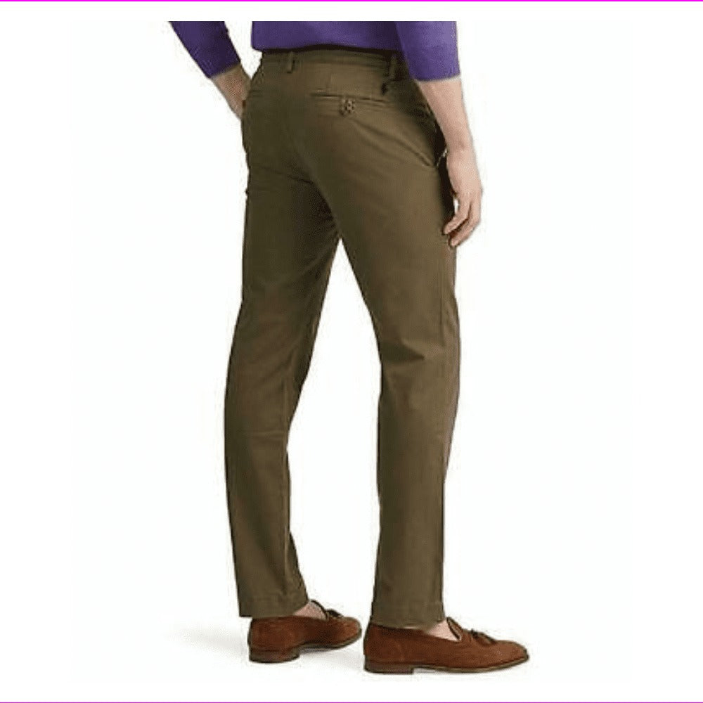 Polo Ralph Lauren Men's Stretch Straight Fit Chino Pants 32 x 30 Defender Green