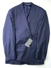 Canali Mens Capri Navy Melange Suit Jacket 54L IT / 44L Blue