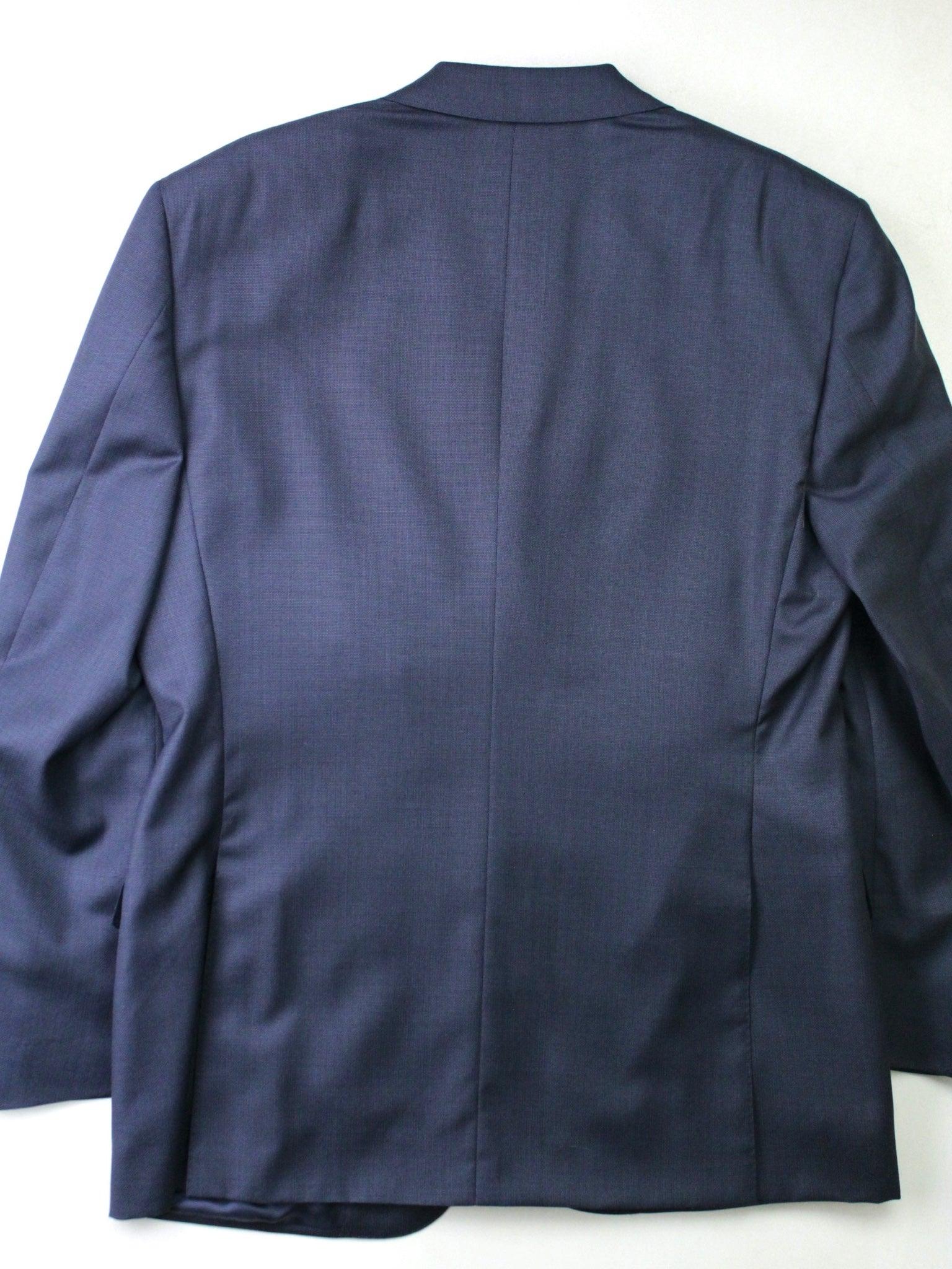 Canali Mens Capri Navy Melange Suit Jacket 54L IT / 44L Blue