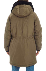 Vince Camuto Men's Smooth Long Hooded Parka Coat XL Taupe