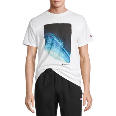 Champion Mens Classic Graphic Tee Shirt White Small