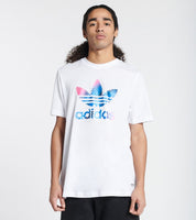 Adidas Mens Multi Trefoil Short Sleeve T Shirt White Small