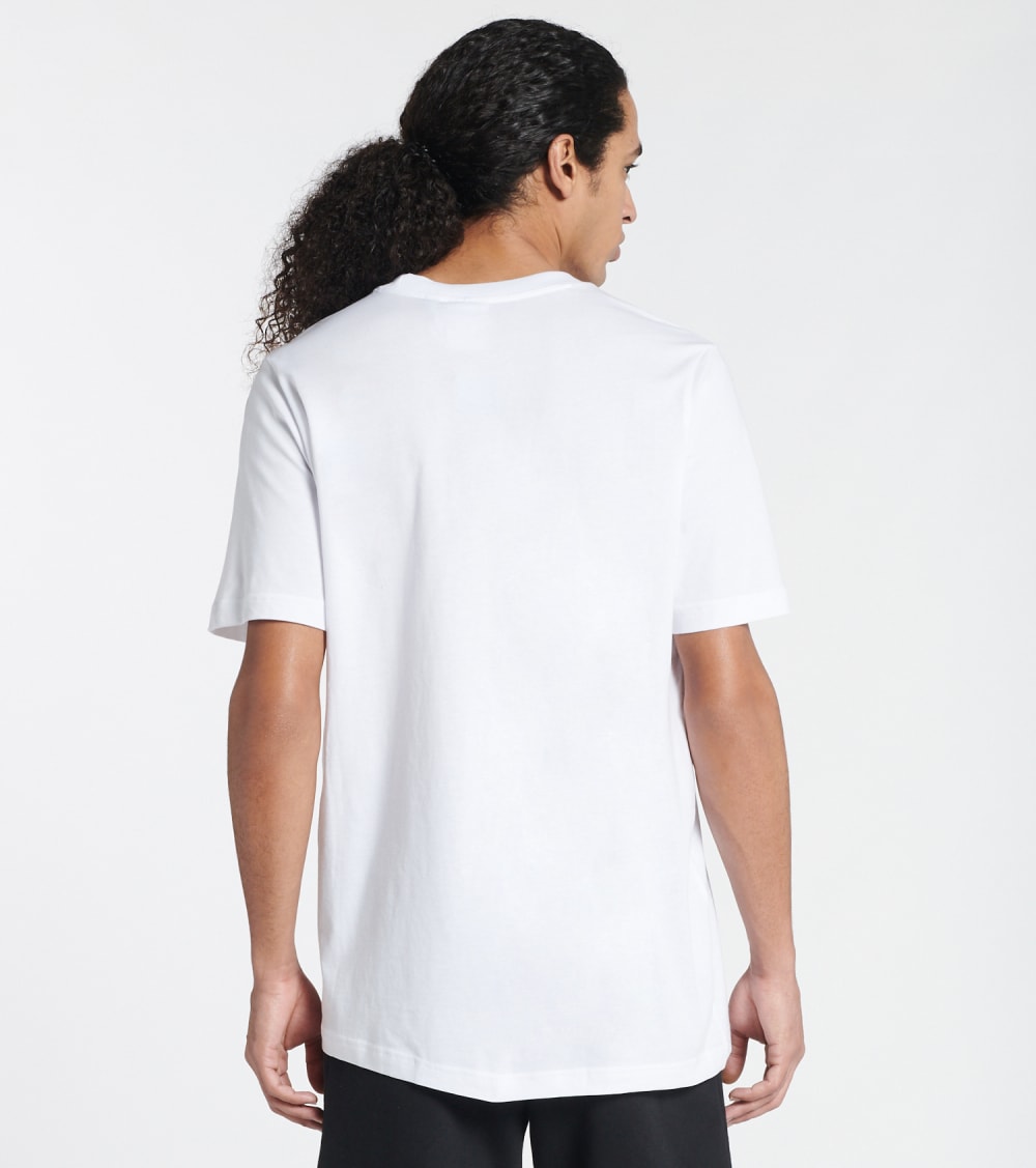 Adidas Mens Multi Trefoil Short Sleeve T Shirt White Small