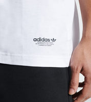 Adidas Mens Multi Trefoil Short Sleeve T Shirt White Small