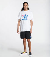 Adidas Mens Multi Trefoil Short Sleeve T Shirt White Small