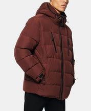 MARC NEW YORK Men's Montrose Water Resistant Quilted Coat XL Oxblood Red