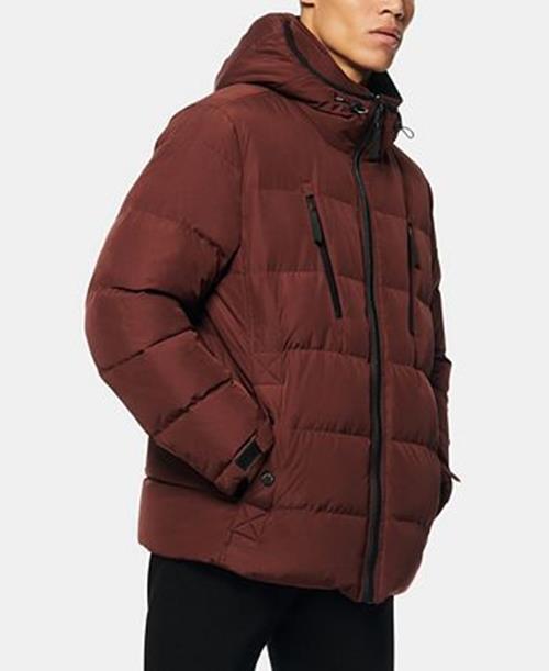 MARC NEW YORK Men's Montrose Water Resistant Quilted Coat XL Oxblood Red