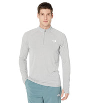 North Face Men's Wander Quarter-Zip Pullover Light Sweatshirt Medium Light Grey