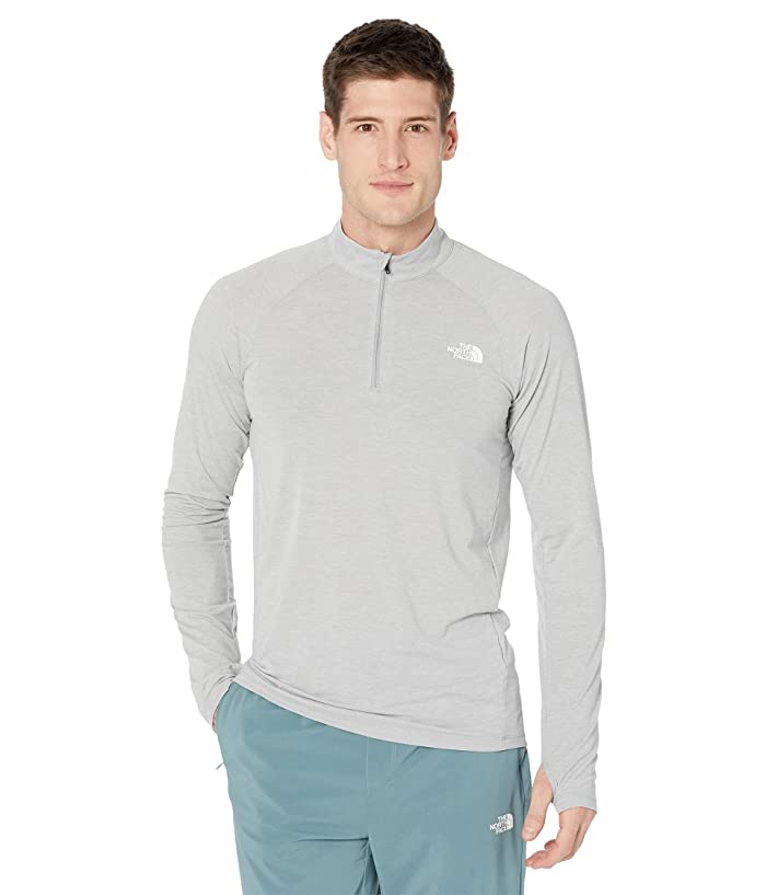 The North Face Mens Wander 1/4 Zip Sweater Grey Medium
