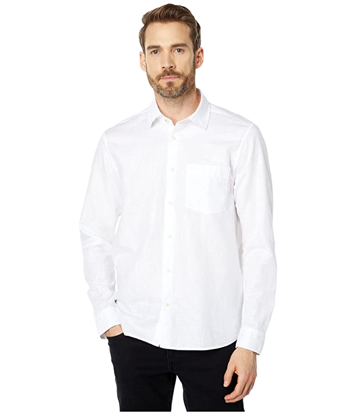 Ted Baker Mens Remark Smart Linen Button Down Shirt White XL